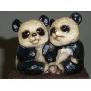 Panda Bears Figurine