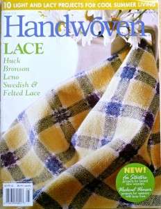 HANDWOVEN Weaving Mag~M/J 03~LACE~Huck~Leno~Swedish~++  