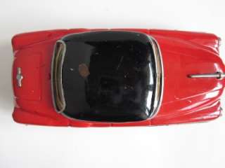   Vintage 1950s red BUICK Friction Tin litho Toy car made in JAPAN