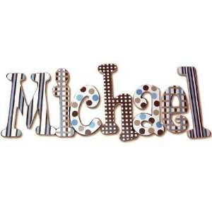  Blue Brownie Hand Painted Wall Letters