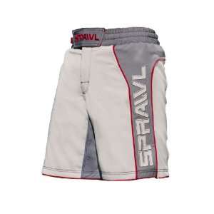 Sprawl Fusion 2 Stretch Shorts   Gray/Charcoal/Red (40 