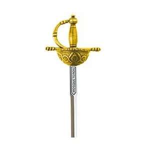  Miniature Three Musketeers Rapier Sword (Gold)