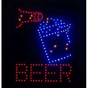 Open Beer Led Neon Business Motion Light Sign. On/off with 