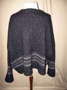   from  Wool/Cashmere Black Sweater w/Gray Flecks  