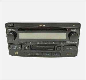 Toyota Echo Highlander Single Disc CD Cassette Player Radio OEM 16842 