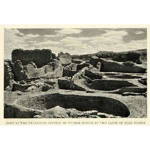  1923 Print Pueblo Bonito Chaco Canyon New Mexico 