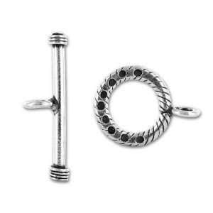  13mm Toggle Clasp with Spiral Pattern and Dots Arts 