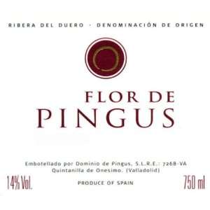   Pingus Flor De Pingus Ribera Del Duero 750ml Grocery & Gourmet Food