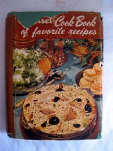 RARE Vintage Cook Book Sunset 1949 Cookbook Spiral dj  