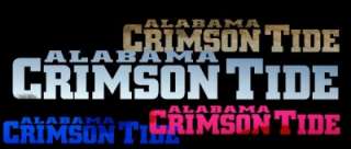 Alabama Crimson Tide Script A Logoin Crimson (Dark Red) on a White 
