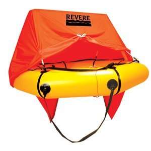  Revere Coastal Compact 6 Person Life Raft w/ Canopy 