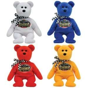  TY Beanie Babies   RACING GOLD the Nascar Bears (Set of 4 