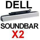 Lot of 2 Dell AS501 SoundBars Computer Stereo Speakers
