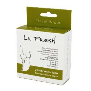  La Fresh Travel Lite Deodorant Wipes for Men, 200 Count 