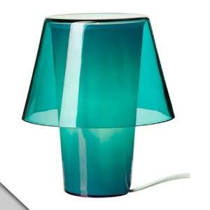   Böna IKEA   GAVIK Table lamp, blue, frosted glass + SPARSAM E12 bulbs