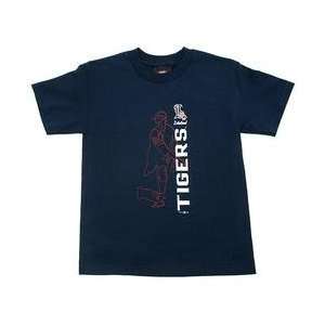  Lakeland Tigers Youth T shirt by Old Time Sports   Navy 