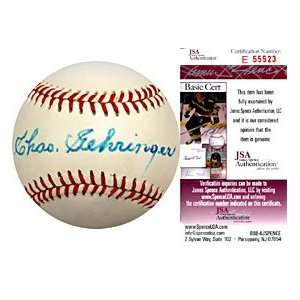  Charlie Gehringer Autographed / Signed Baseball (James 