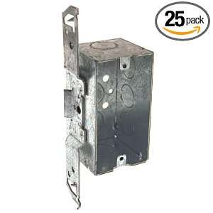   , Wood/Metal Stud Bracket Welded 4 Inch by 2 Inch Handy Box, 25 Pack