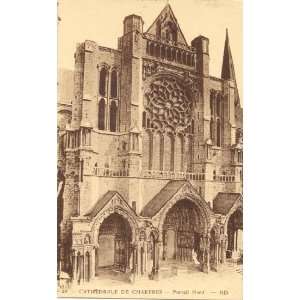 1910 Vintage Postcard North Door of the Cathedral   Chartres France