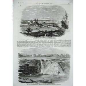    1856 Railway Canada Tubular Bridge Chaudiere River