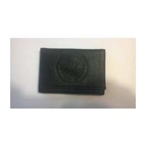  United States Army Black Leather Tifold 