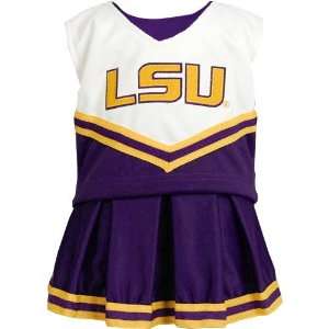   LSU Tigers Purple Toddler 2 Piece Cheerleader Dress