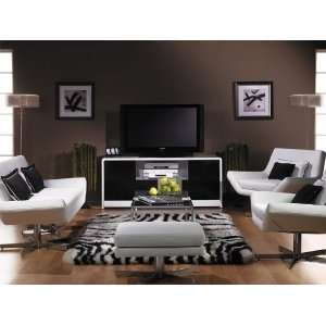  4pc Contemporary Modern Leatherette Sofa Set, AX YIE S3 