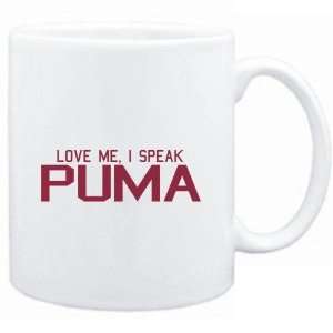  Mug White  LOVE ME, I SPEAK Puma  Languages Sports 