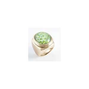  Barse Bronze Green Python Animal Print Ring, 7 Jewelry