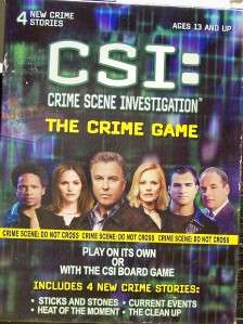 CSI CRIME SCENE INVESTIGATION THE CRIME GAME  