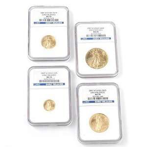   Four Piece Gold American Eagle Coin Set NG C MS70