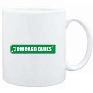 Mug White  Chicago Blues STREET SIGN  Music Sports 