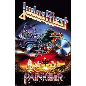  Black Wood Framed Poster   Judas Priest Painkiller 