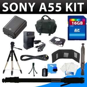  Sony SLT A55 Alpha 55 Digital Camera Accessory Kit 