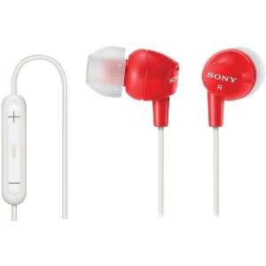  SONY DREX12IP/RED EX EARBUDS WITH IPOD REMOTE (RED 