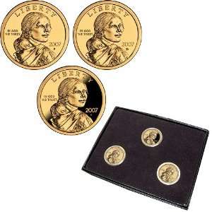  2007 Sacagawea Golden Dollar Set From P, D and S Mints 