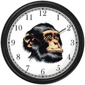  Chimpanzee Head Great Ape Animal Wall Clock by WatchBuddy 