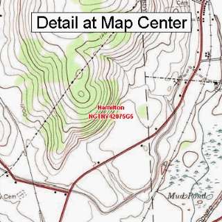  USGS Topographic Quadrangle Map   Hamilton, New York 