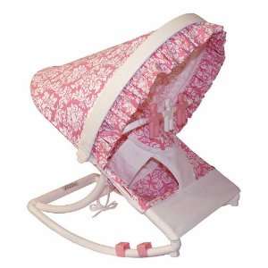  Hoohobbers Rocking Infant Seat, Versailles Pink Baby