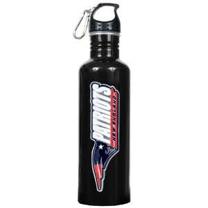  New England Patriots NFL 26oz Black Stainless Steel Water 