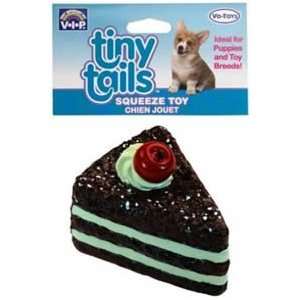  Vo Toys Vinyl Chocolate Cake with Cherry Dog Toy Pet 
