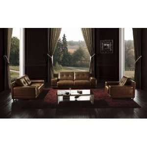  Modern Furniture  VIG  BO3950 Modern brown leather sofa 