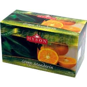 MANDARIN (Green Tea) HYSON, 25 Teabags in Cardboard Carton 37.5g 