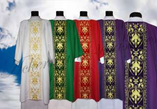 Dalmatic, chasuble, Dalmatik Messgewand SET D557 A us  