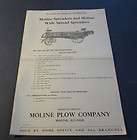 Old 1918 MOLINE SPREADERS Directions Booklet   MOLINE PLOW CO.