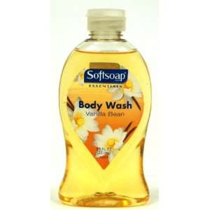  Softsoap Essentials Body Wash, Vanilla Bean, 8.5 Oz (Pack 