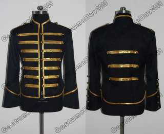 My Chemical Romance Military Parade Jacket Black & Gold  
