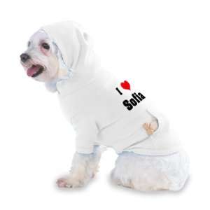  I Love/Heart Sofia Hooded (Hoody) T Shirt with pocket for your 