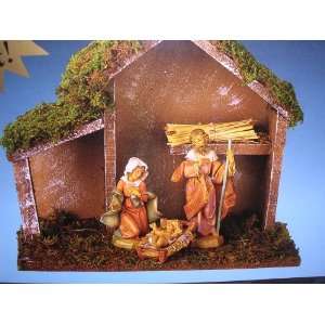   Piece 5 Figure Christmas Nativity Set and Stable 