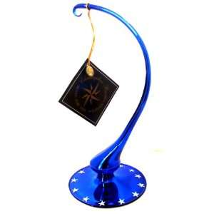  Christopher Radko Blue Ornament Stand with Stars 9 